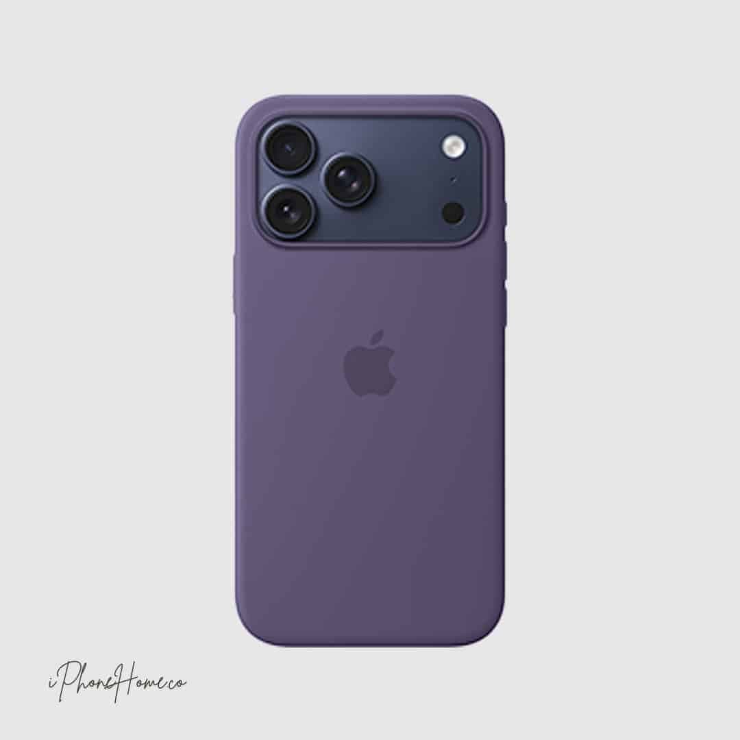 قاب سیلیکونی اورجینال اپل رنگ سرمه ایی مناسب iPhone 17 Pro Max (9633)