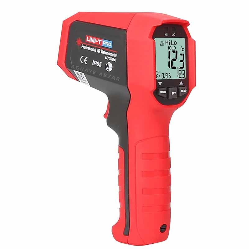 ترمومتر مادون قرمز 450 درجه ( حرارت سنج لیزری ) حرفه ای یونیتی UNI-T UT309A — تصویر ۳