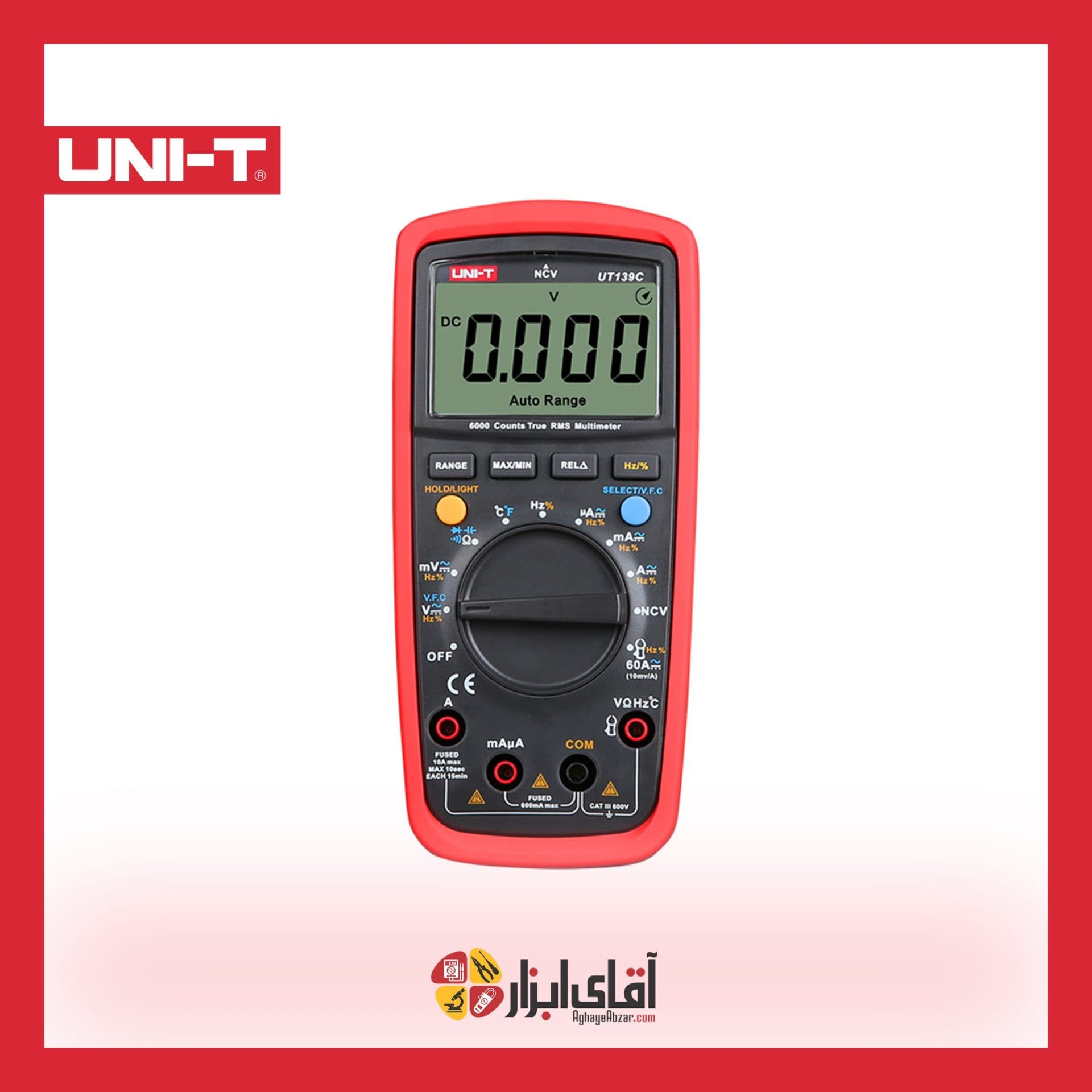 مولتی متر اتورنج دیجیتال یونیتی UNI-T UT139C