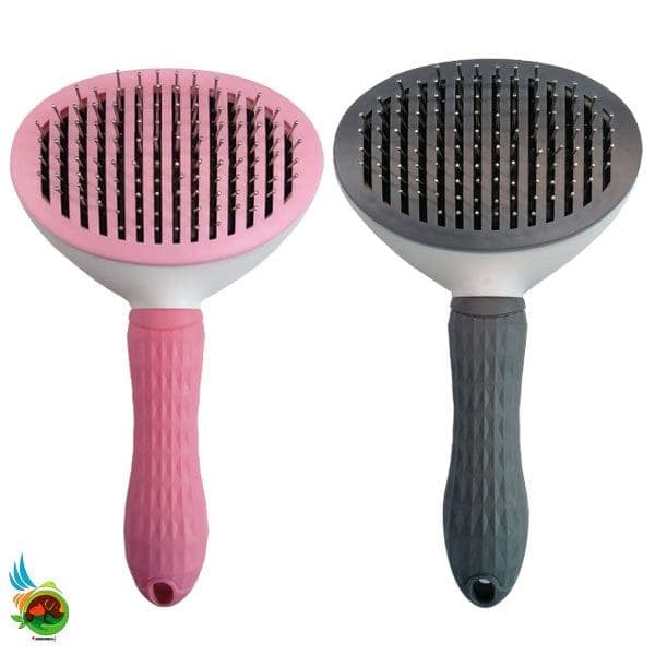 برس مخصوص سگ و گربه همراه با دکمه تخلیه مو مدل دیاموند برند مورفی ( smooth ) Morphy hair removing brush — تصویر ۵