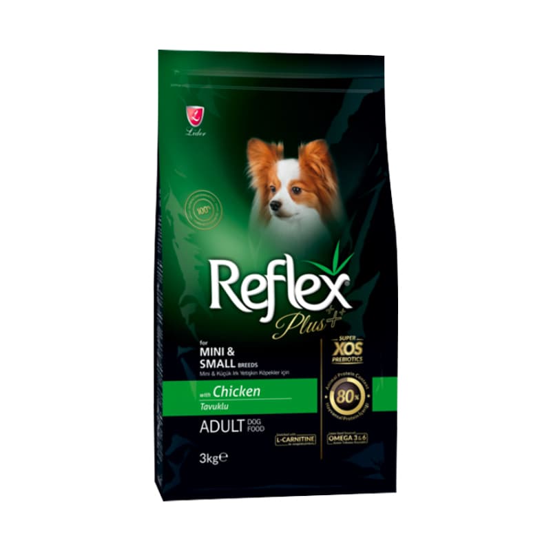 غذای خشک سگ بالغ نژاد کوچک با طعم مرغ رفلکس پلاس Reflex Plus Adult Mini & Small Chicken وزن 3 کیلوگرم — تصویر ۳