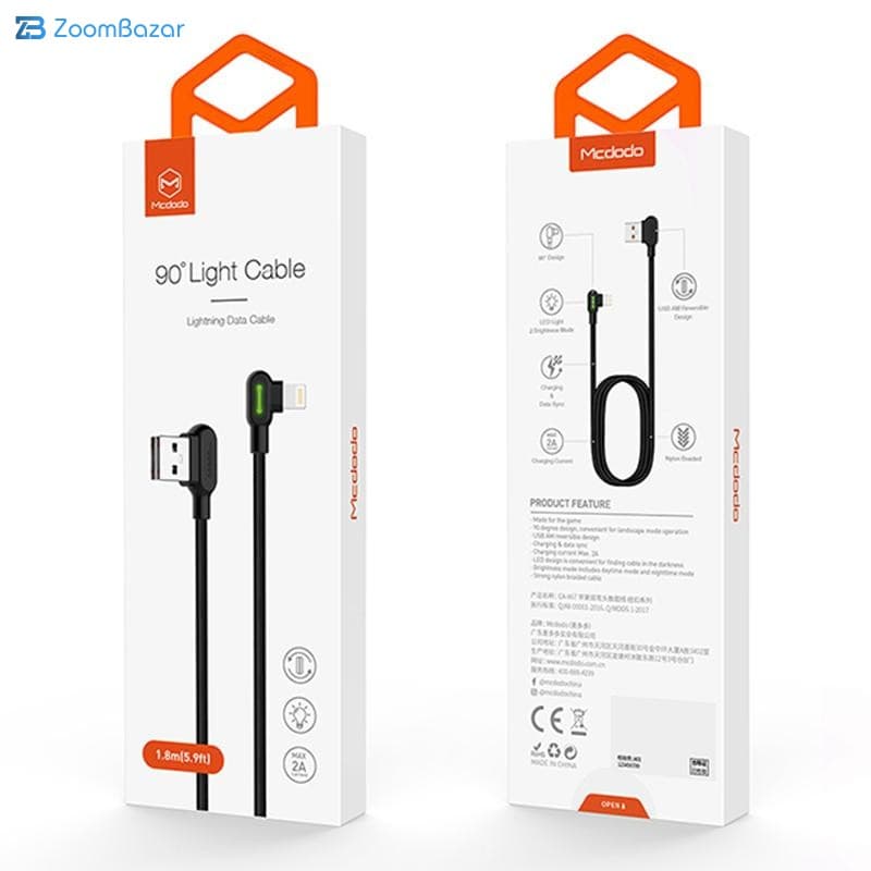 کابل تبدیل USB به لایتنینگ مک دودو مدل CA-4673 طول 1.8 متر — تصویر ۱۱