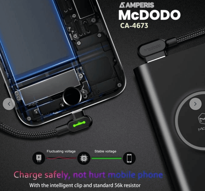 کابل تبدیل USB به لایتنینگ مک دودو مدل CA-4673 طول 1.8 متر — تصویر ۴