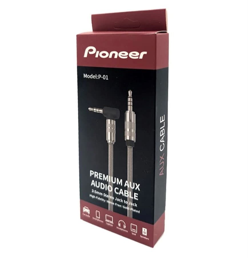 کابل AUX صدا Pioneer پایونیر مدل P-01 متراژ 1.5 متر