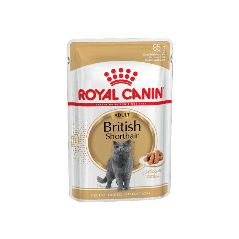 پوچ گربه رویال کنین مدل بریتیش British Shorthair وزن 85 گرم
