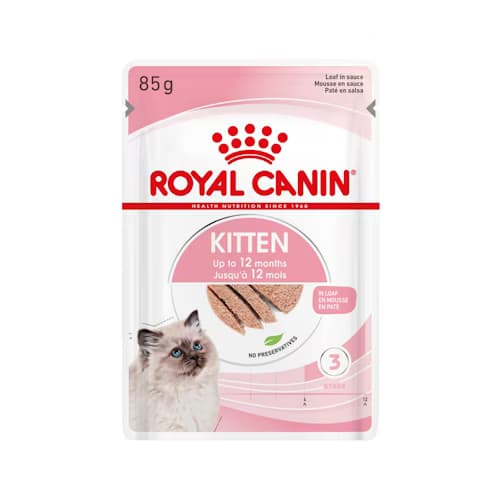 پوچ بچه گربه رویال کنین در سُس Royal Canin Kitten in GRAVY وزن 85 گرم — تصویر ۲