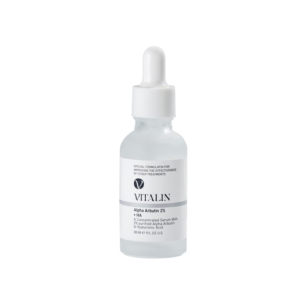 سرم ضدلک، آبرسان و روشنکننده پوست ویتالین مدل Alpha Arbutin %2 + HA
