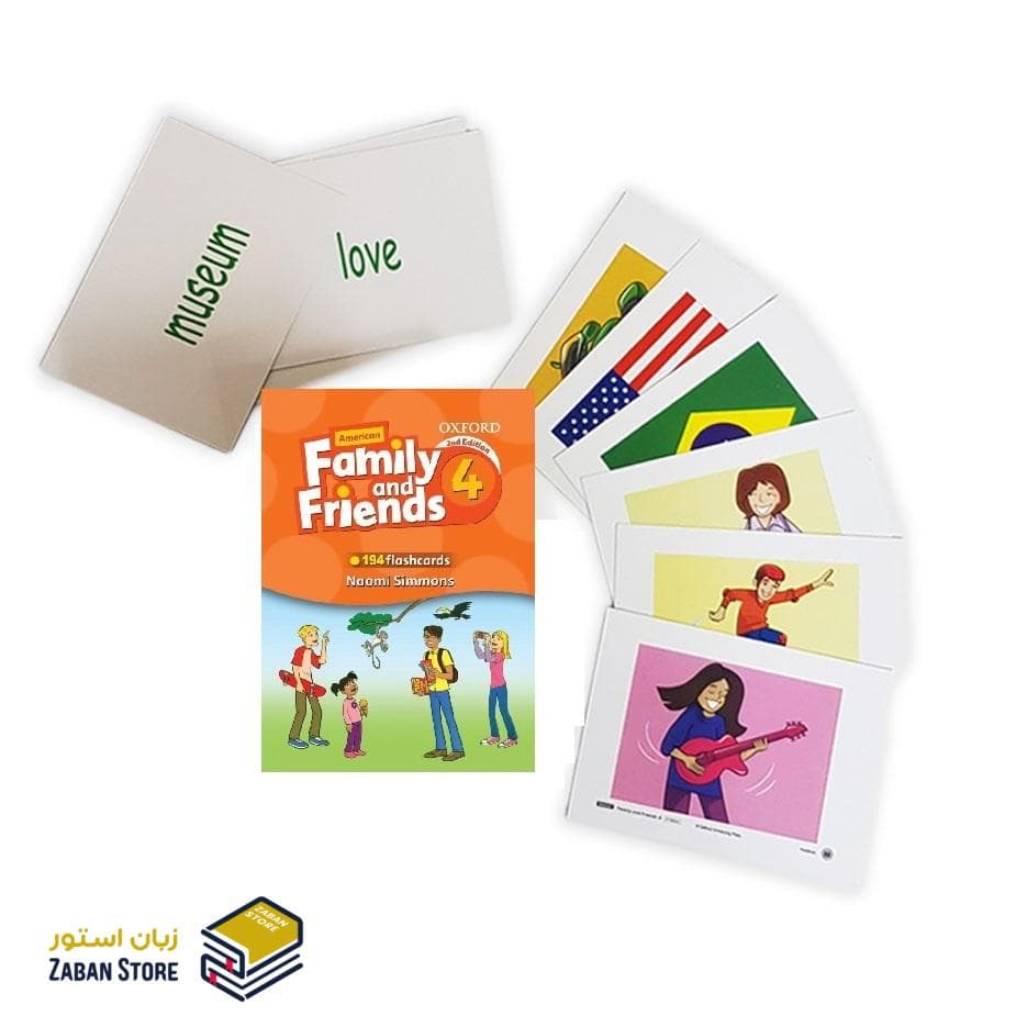 Family and Friends 4 2nd Edition Flashcards فلش کارت فمیلی اند فرندز چهار ویرایش دوم