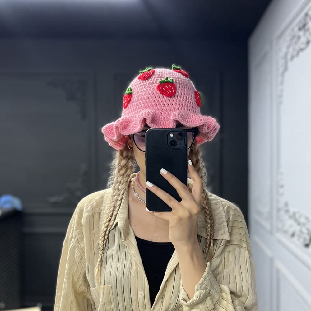کلاه باکت بافت فانتزی 3 — تصویر ۳