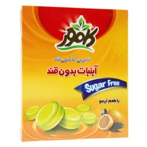 آبنبات بدون قند لیمو کامور / Kamvar مناسب برای افراد دیابتی و رژیمی بسته 20 عددی