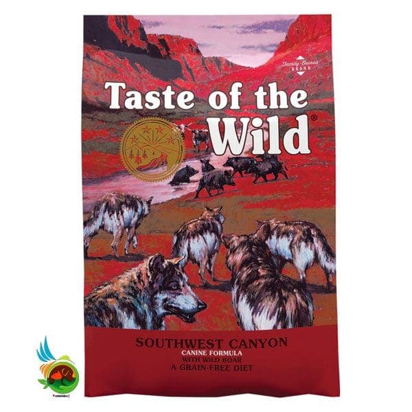غذای خشک سگ تیست آف د وایلد بدون غلات با طعم گوشت گراز Taste of the wild with wild boar وزن ۱۲.۲ کیلوگرم