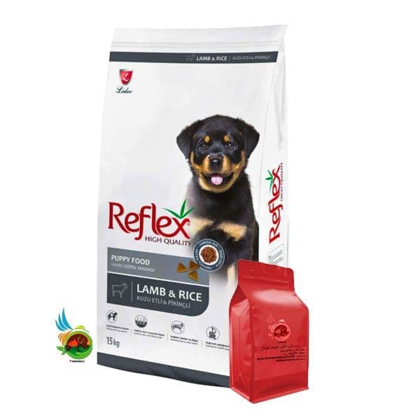 غذای خشک توله سگ رفلکس با طعم بره و برنج Reflex puppy food with lamb &amp; rice (فله ای)