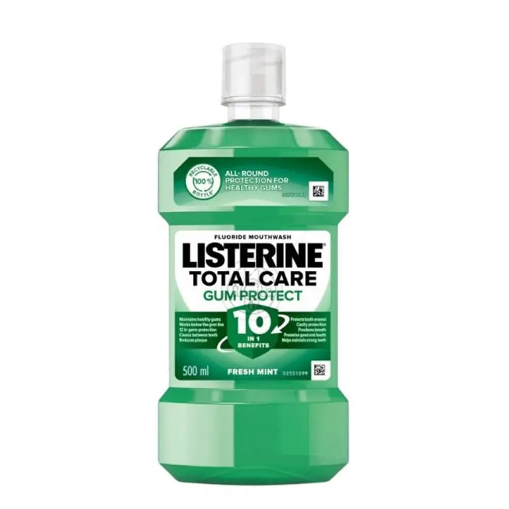 دهانشویه لیسترین سری TOTAL CARE مدل GUM PROTECT حجم 500 میلی‌لیتر