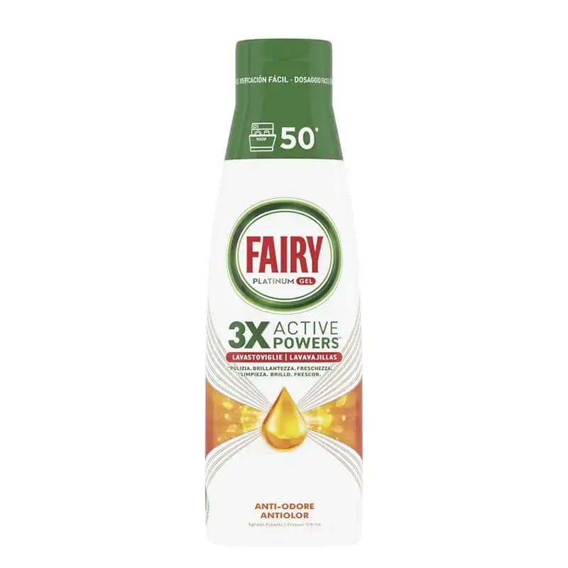 ژل ماشین ظرفشویی پلاتینیوم سبز فیری مدل 3X Active Powers حجم 1 لیتر — تصویر ۵