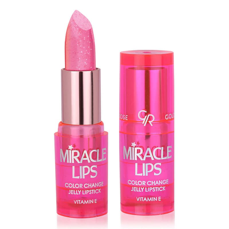 رژ لب حرارتی گلدن رز مدل Miracle Lips شماره 101 رنگ Berry Pink