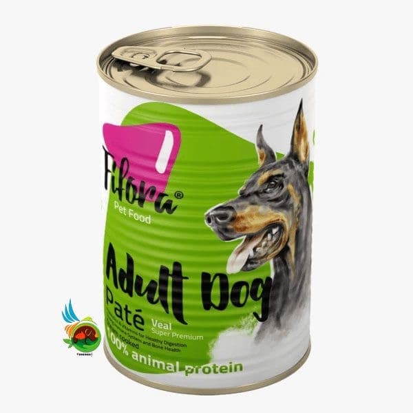 کنسرو سوپر پریمیوم سگ بالغ نژاد بزرگ فیفورا مدل پته طعم گوساله Fifora pate for adult dogs with veal وزن ۴۰۰ گرم — تصویر ۳