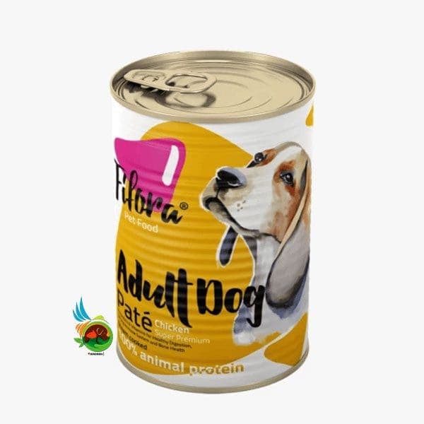 کنسرو سوپر پریمیوم سگ بالغ نژاد متوسط فیفورا مدل پته طعم مرغ Fifora pate for adult dogs with chicken وزن ۴۰۰ گرم