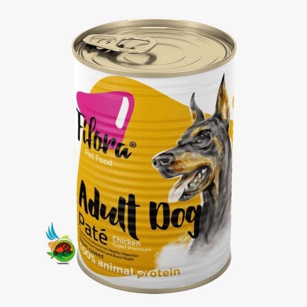 کنسرو سوپر پریمیوم سگ بالغ نژاد بزرگ فیفورا مدل پته طعم مرغ Fifora pate for adult dogs with chicken وزن 400 گرم