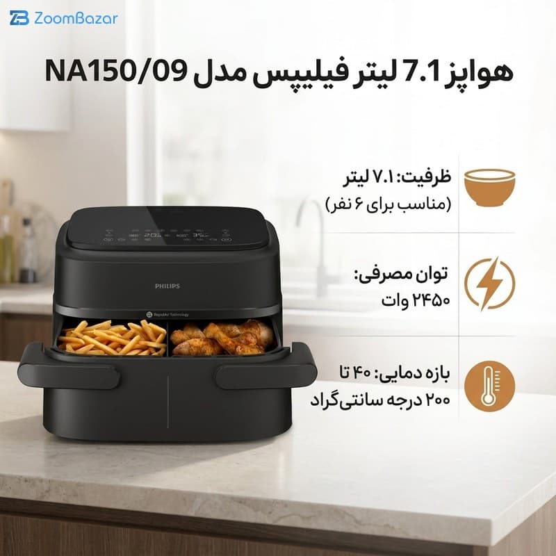 هواپز 7.1 لیتر فیلیپس مدل ‎NA150 — تصویر ۱۱