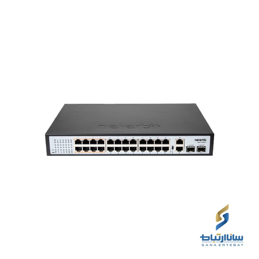 سوییچ ۲۸ پورت POE نتربیت مدل NGS-F1028P-C — تصویر ۲