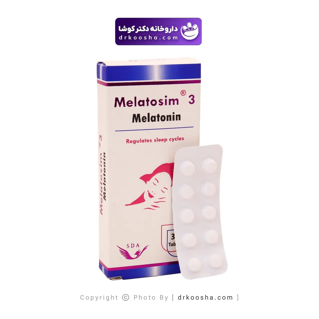 قرص ملاتوسیم 3 سیمرغ دارو عطار بسته 30 عددی — تصویر ۹