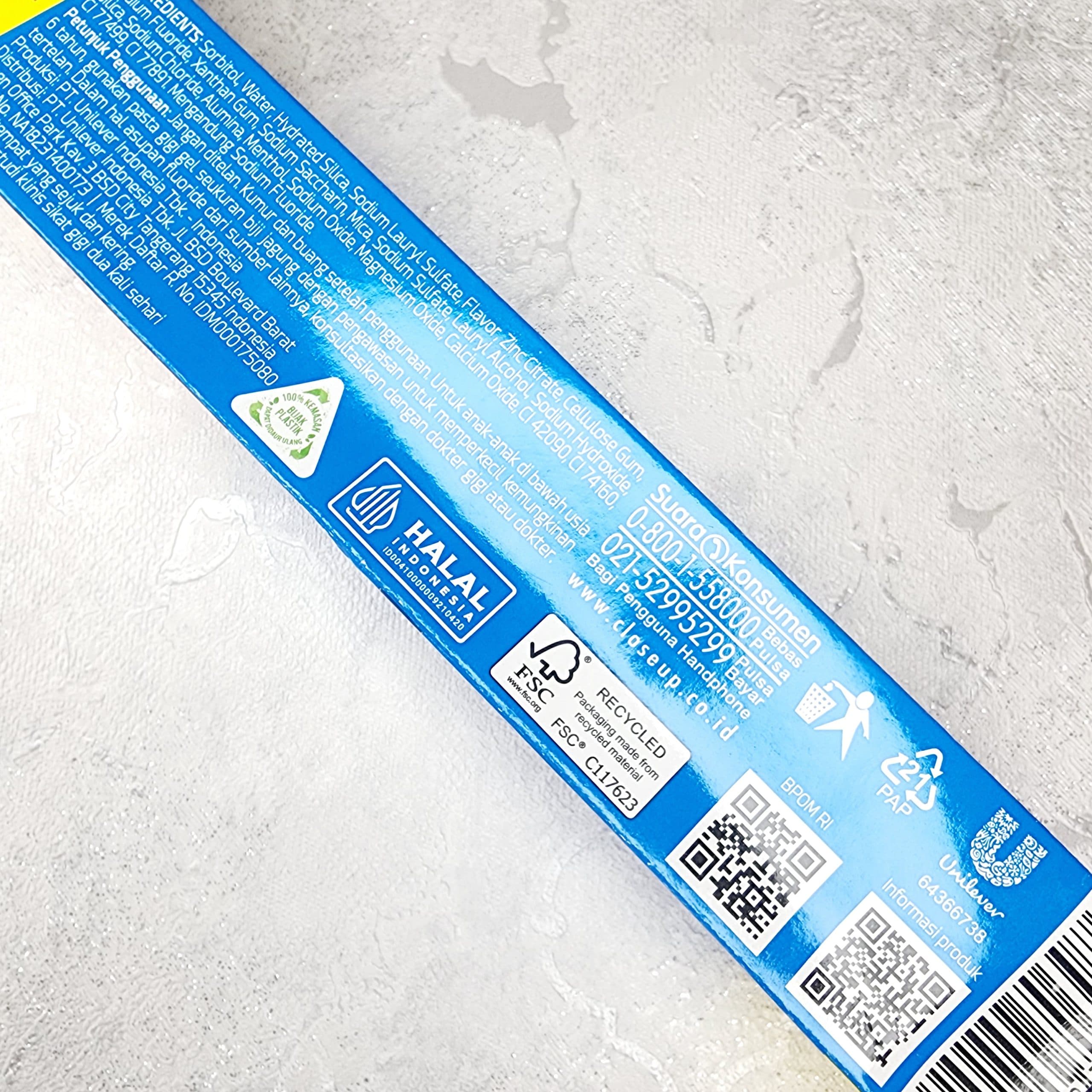 خمیر دندان سفید کننده کلوز آپ Closeup سری Zinc Antibakteri مدل Icy White — تصویر ۳