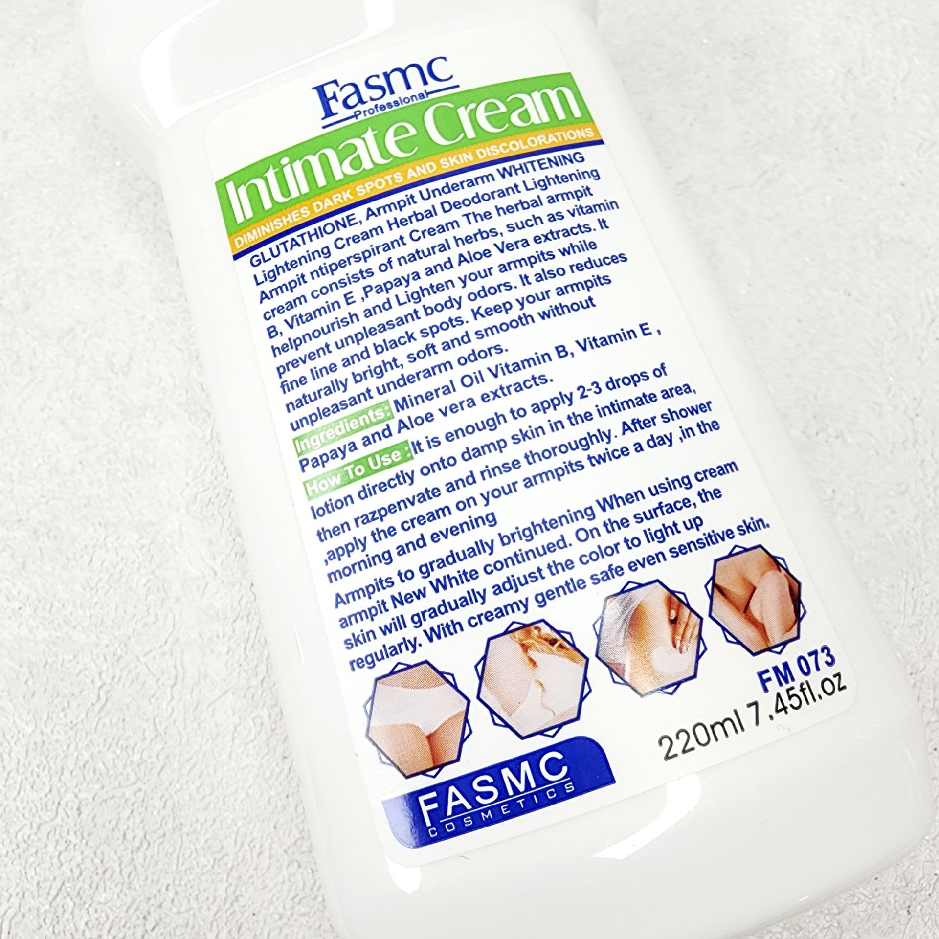 کرم رفع تیرگی نواحی حساس بدن Fasmc — تصویر ۵