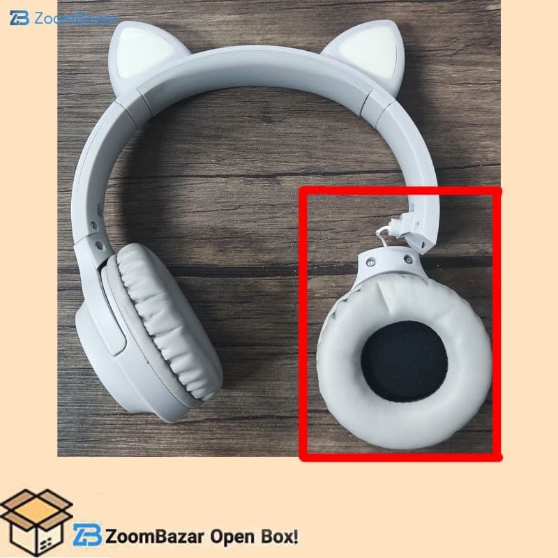 هدفون بلوتوثی مدل LY-021 طرح گربه ای – Open Box (شکستگی گوش چپ) — تصویر ۳