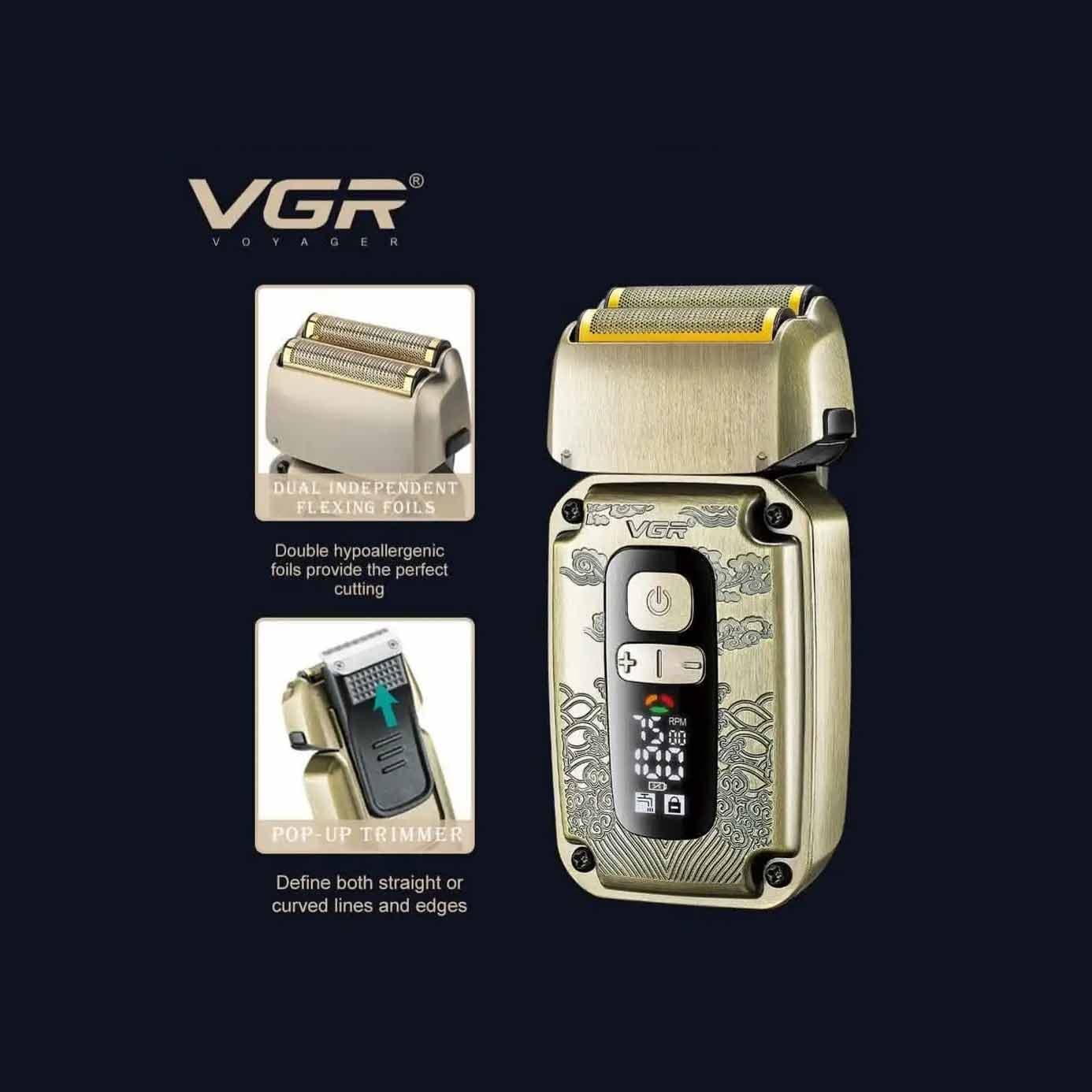 ست ماشین اصلاح سه کاره VGR مدل V-642 — تصویر ۶