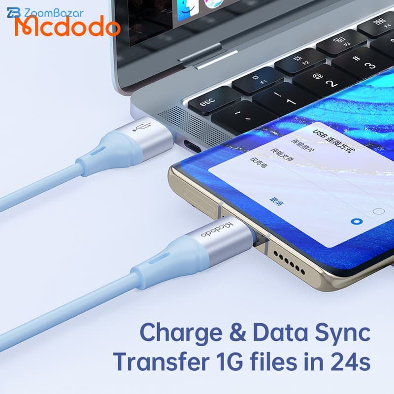 کابل تبدیل USB به USB-C مک دودو مدل CA-1842 طول 1.2متر — تصویر ۵