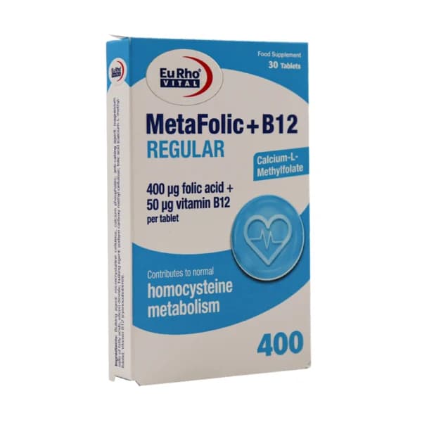 قرص متافولیک پلاس B12 رگولار یوروویتال 30 عدد — تصویر ۶