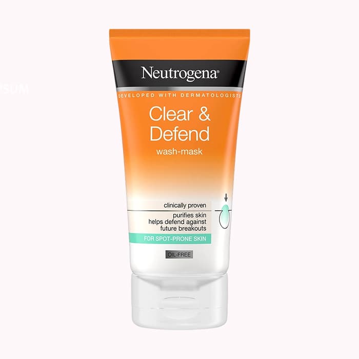 ماسک شستشو صورت ضد جوش نیتروژینا مدل Clear Defend حجم 150 میل