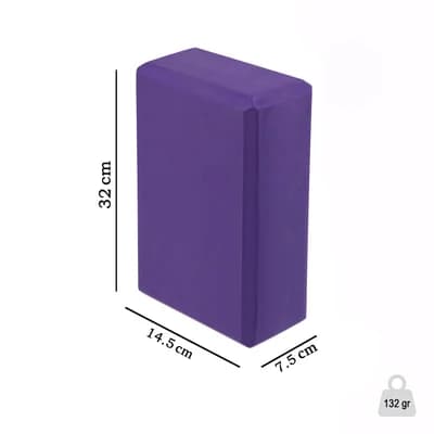 آجر بدنسازی یوگا TPE 22-14 | بنفش — تصویر ۷
