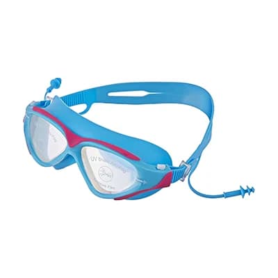 ست عینک و کوش گیر شنا AQUA DIVE 8027 | آبی روشن — تصویر ۴
