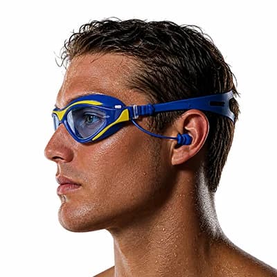 ست عینک و کوش گیر شنا AQUA DIVE 8027 | سرمه ای — تصویر ۳