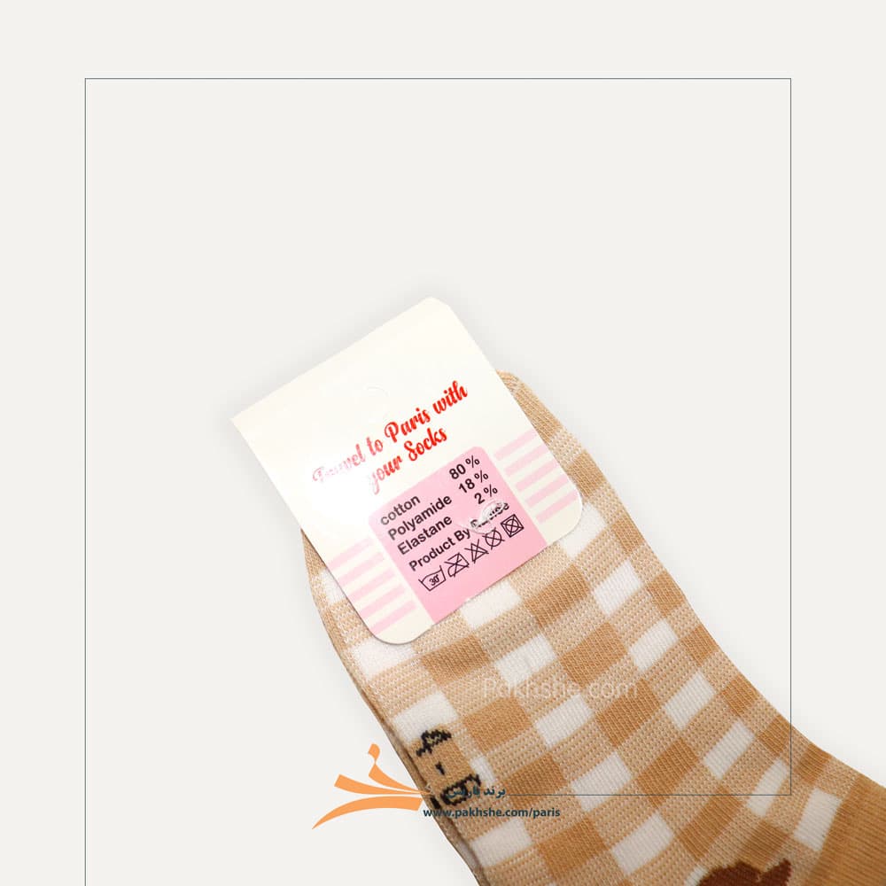 جوراب بچگانه مچی نخ پنبه برند پاریس کد 40402 — تصویر ۵
