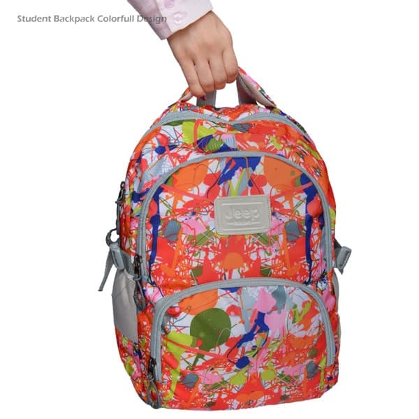 کوله پشتی آبرنگی پارچه ای