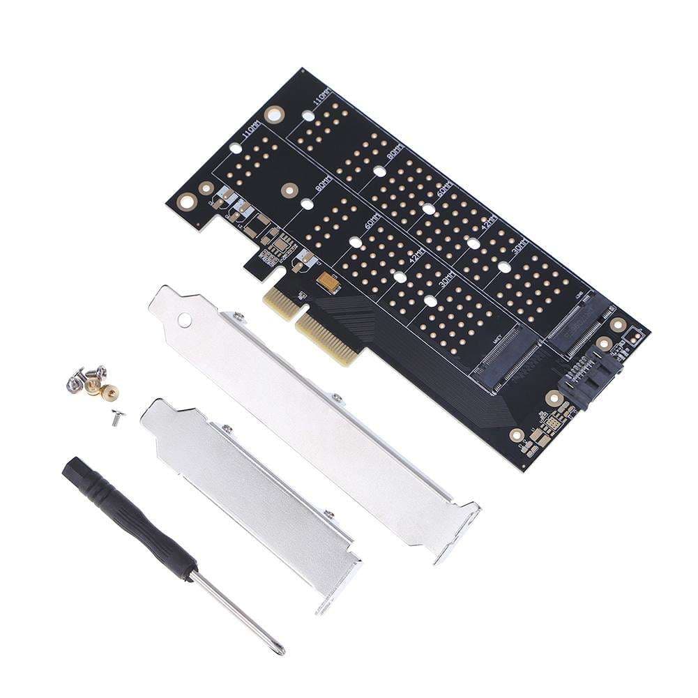 کارت تبدیل PCI-E به M.2 از نوع M و B (دو پورت)