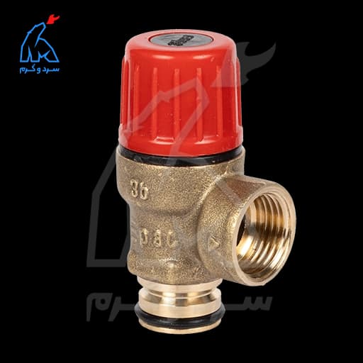 شیر اطمینان اورینگی V شکل برنجی – EPAC — تصویر ۳