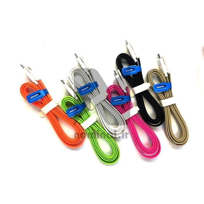 کابل شارژ اندروید micro-USB به USB فلت (رنگبندی) — تصویر ۱۲