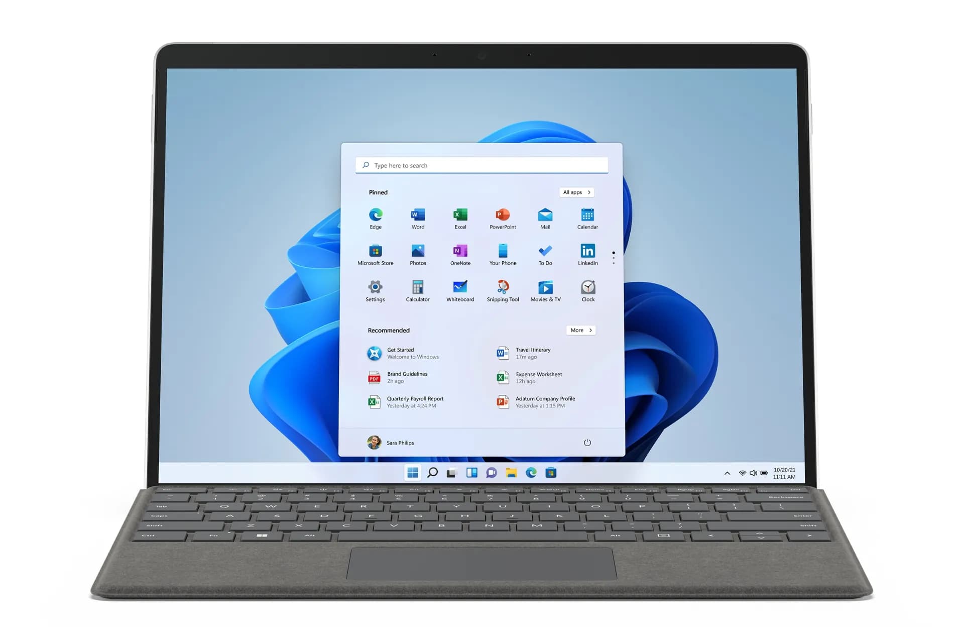 لپ تاپ استوک Microsoft Surface Pro 8 | Core i5-1145G7 | 8GB LPDDR4X | 256GB SSD | Intel Iris Xe | 13 اینچ 2K لمسی کیبورد