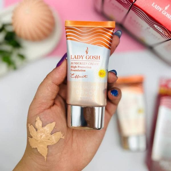 ضد آفتاب BB رنگی لیدی گاش LADY GOSH با SPF 50 حجم 50 میلی لیتر — تصویر ۵