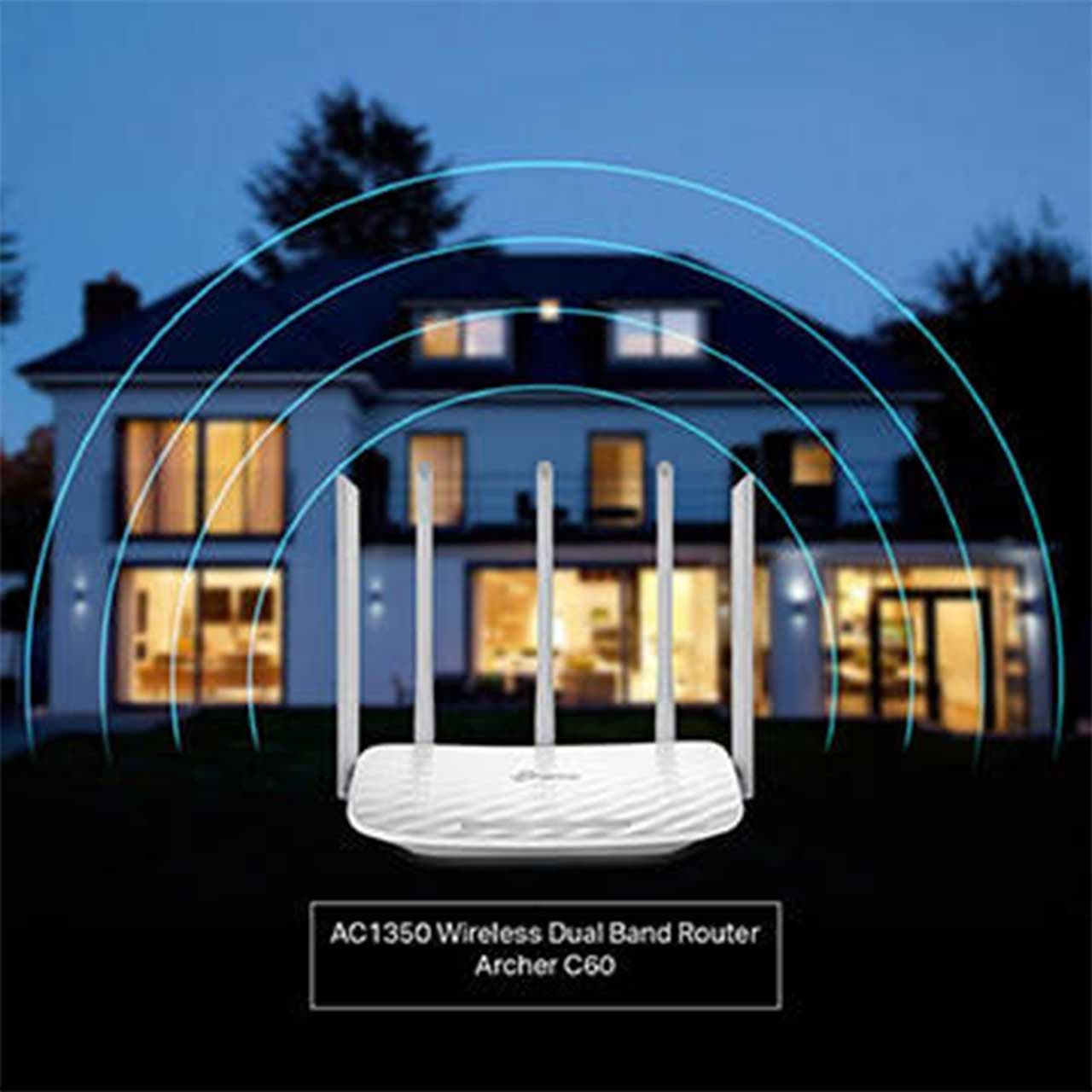 روتر بی‌ سیم تی پی لینک Tp-Link Wireless Router Archer C60 — تصویر ۵