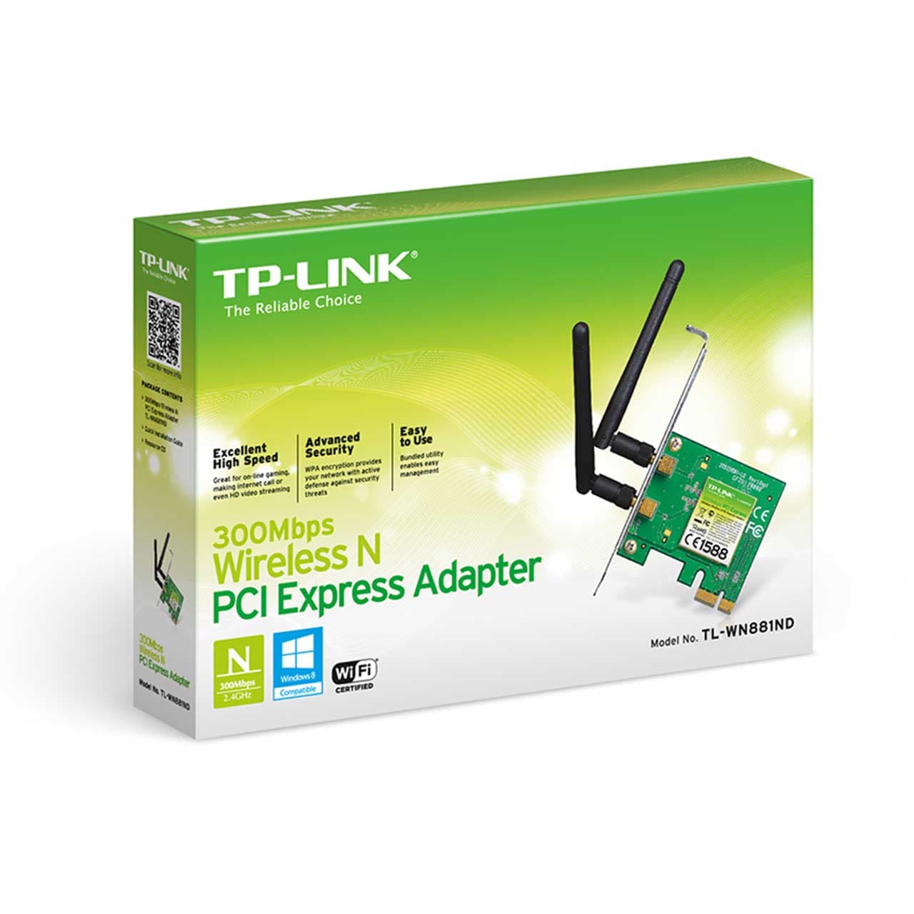 کارت شبکه بی سیم تی پی لینک Tp-Link Wireless PCI Express Adapter TL-WN881ND — تصویر ۵