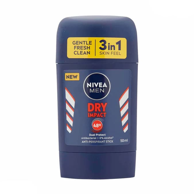 استیک ضد تعریق مردانه نیوآ NIVEA مدل DRY IMPACT حجم 50 میلی لیتر