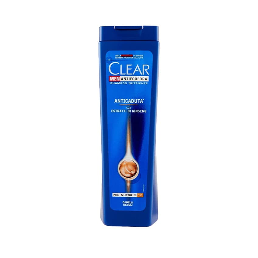 شامپو ضد شوره و ضد ریزش کلیر CLEAR مدل ANTI CADUTA حجم 250 میلی لیتر