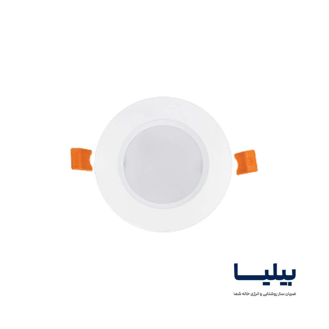 چراغ سقفی توکار دایره ای 9 وات سولاریس پارس شعاع توس