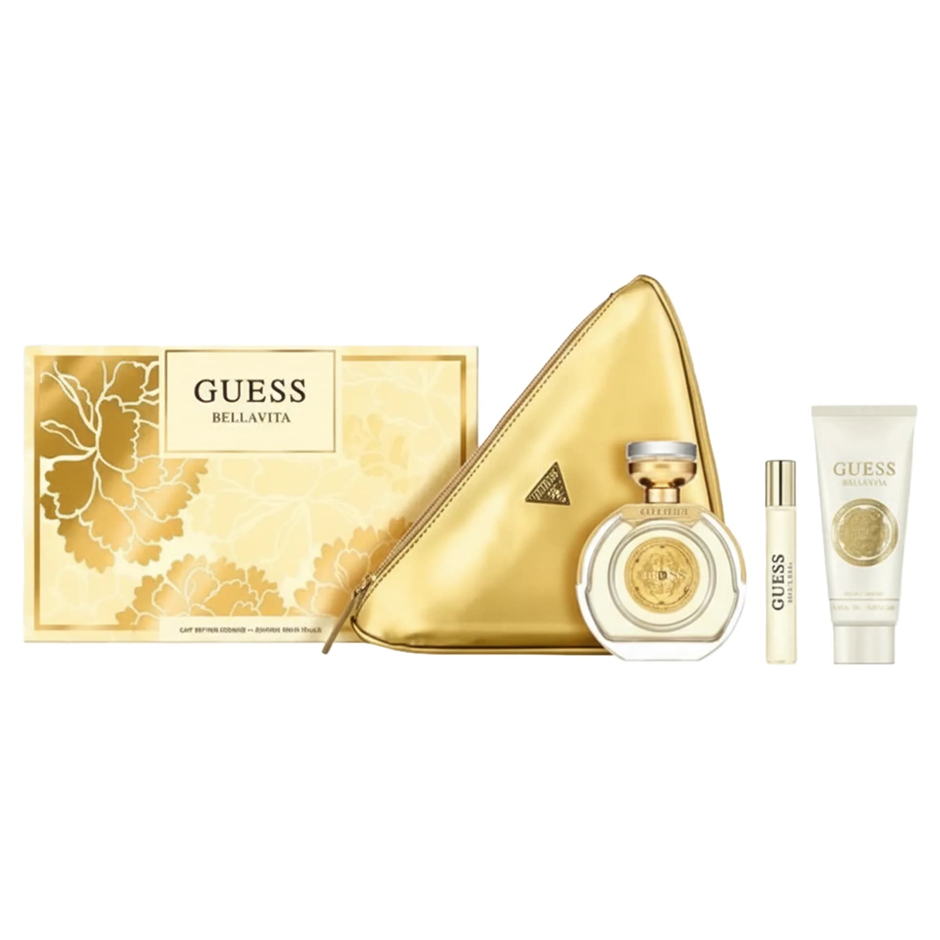 ست هدیه ۴ تکه زنانه گس Guess بلا ویتا رزا (Guess Bella Vita Rosa) ادو پرفیوم ۱۰۰ میل + ۱۵ میل + لوسیون بدن + کیف — تصویر ۷