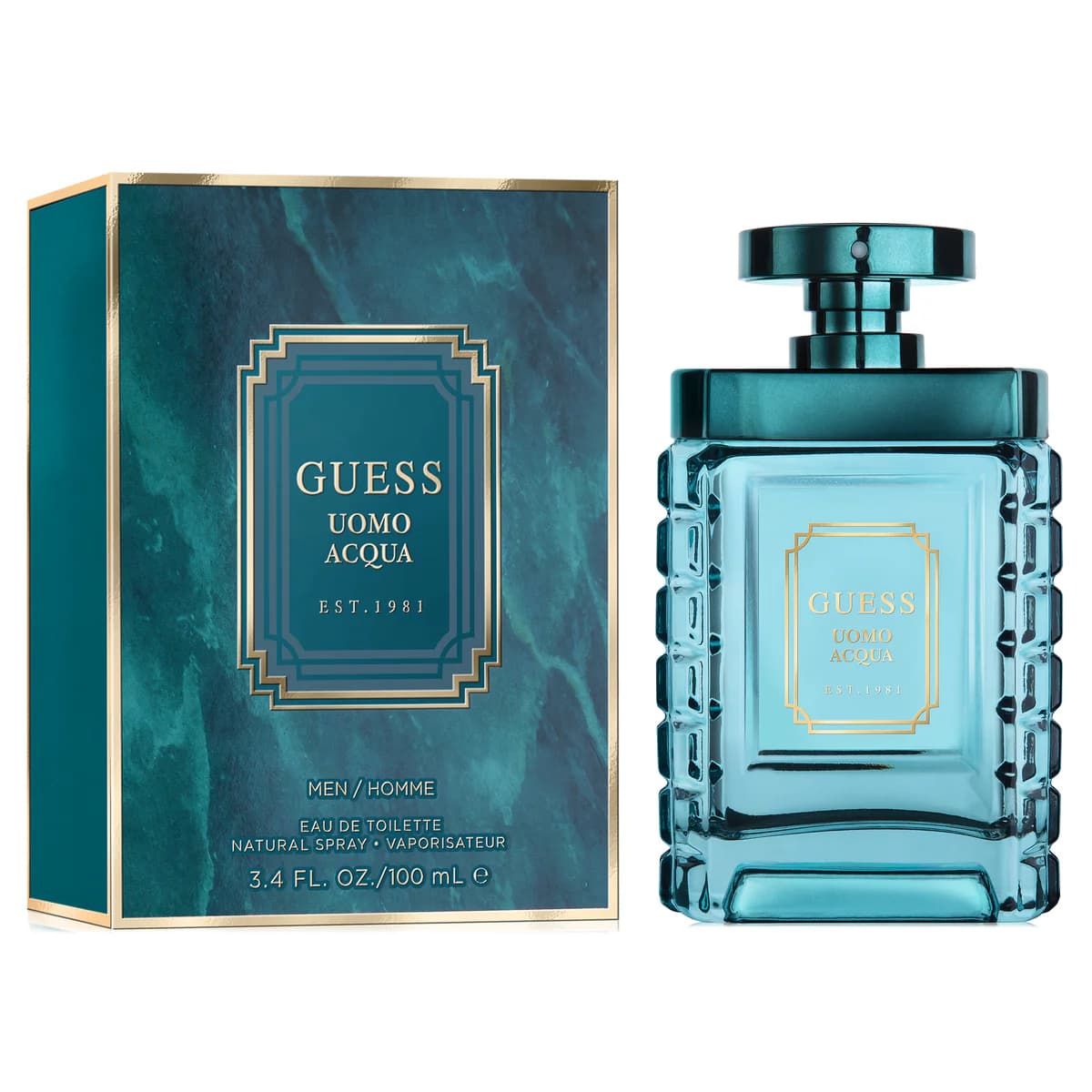 ست هدیه عطر ادکلن ۴ تکه مردانه گس Guess مدل Guess Uomo Acqua — تصویر ۸