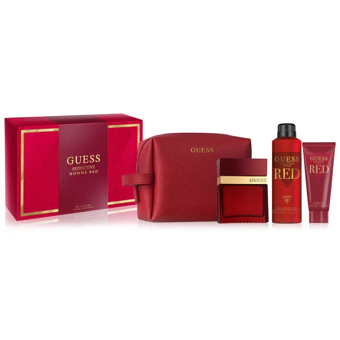 ست عطر ادکلن هدیه ۴ تکه مردانه گس Guess مدل Guess Seductive Red — تصویر ۵